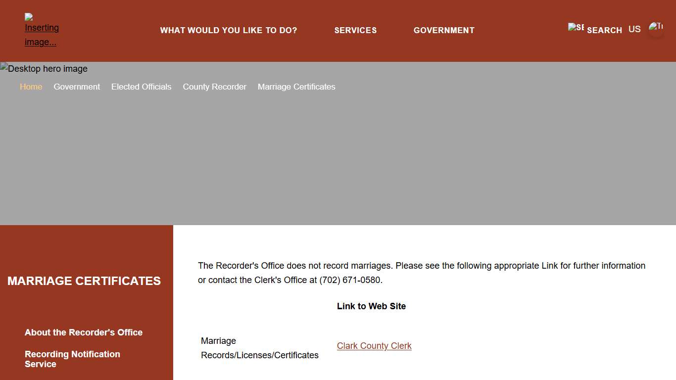 Welcome to Clark County, NV